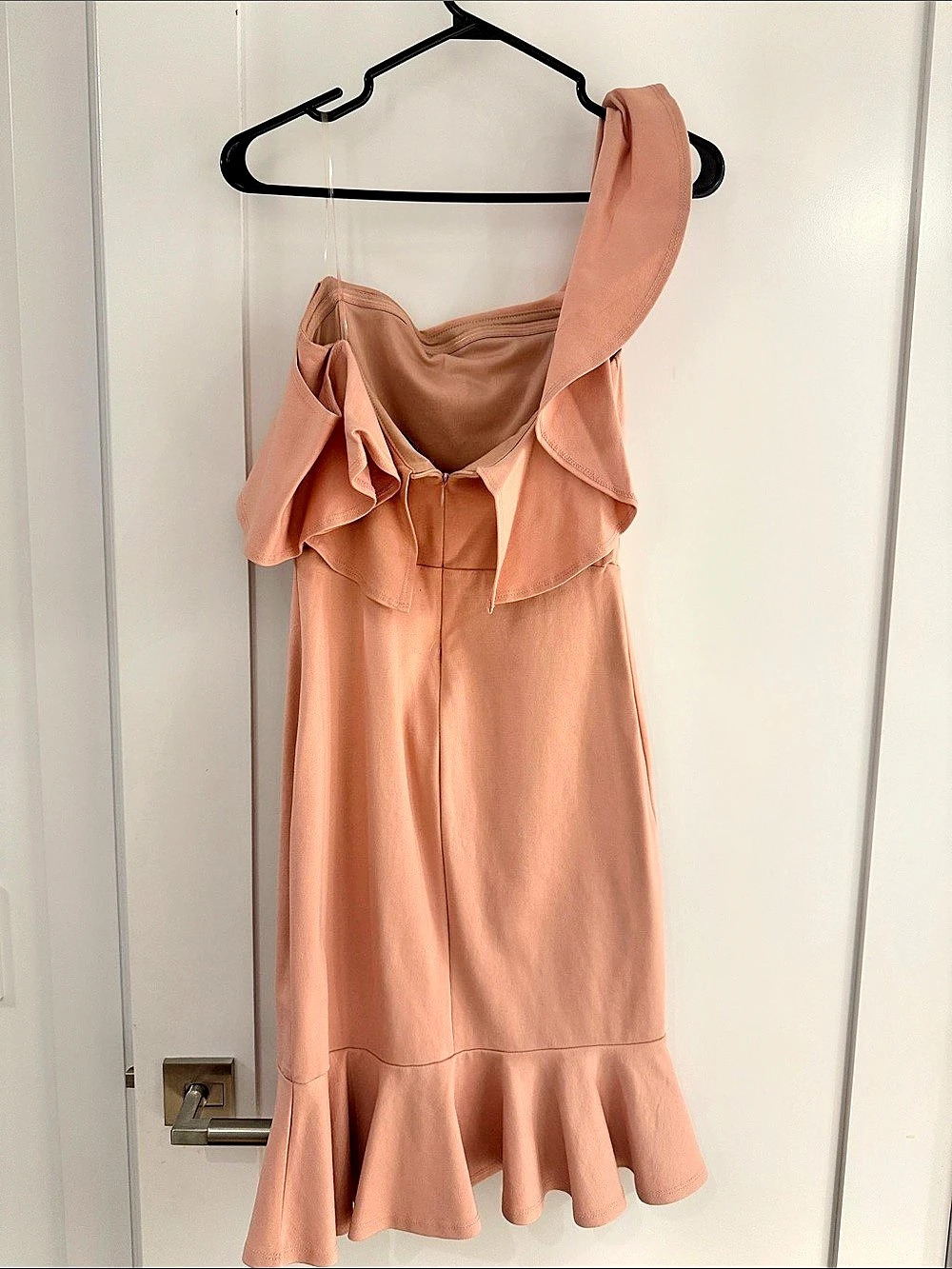 Pink Ruffle Midi Dress Like New - Picture 2 of 2
